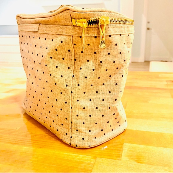 {Kate Spade} Zip Polkadot Makeup Bag NWOT - Picture 14 of 16